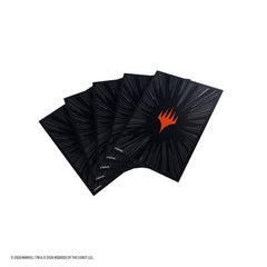 Gamegenic MTG Marvel Super Heroes Premium Double Sleeving Pack 100 Comic Burst Black