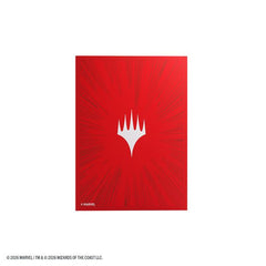 Gamegenic MTG Marvel Super Heroes Premium Double Sleeving Pack 100 Comic Burst Red