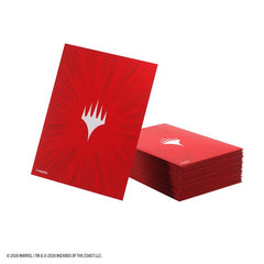 Gamegenic MTG Marvel Super Heroes Premium Double Sleeving Pack 100 Comic Burst Red