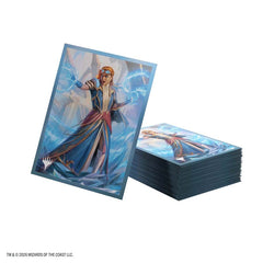Protect your deck with Magic: The Gathering Reality Fracture Premium Art Sleeves featuring Chandra, Chill of Compliance. These officially licensed MTG card sleeves include 105 sleeves with vibrant full-color artwork and a textured matte back for a comfortable grip and smooth shuffling. The clear front keeps card faces easy to view while providing reliable protection during play and storage. Ideal for Commander, Standard, and other Magic formats, these premium sleeves come in plastic-free full-art packaging