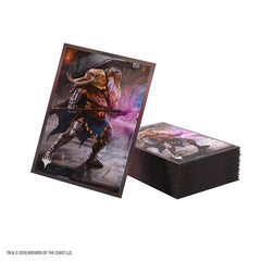 Protect your deck with Magic: The Gathering Reality Fracture Premium Art Sleeves featuring Garruk of the Veil. These officially licensed MTG card sleeves include 105 sleeves with vibrant full-color artwork and a textured matte back for a comfortable grip and smooth shuffling. The clear front keeps card faces easy to view while providing reliable protection during play and storage. Ideal for Commander, Standard, and other Magic formats, these premium sleeves come in plastic-free full-art packaging with a ret