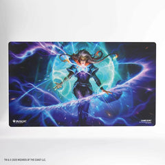 Upgrade your tabletop with the Magic: The Gathering Reality Fracture Prime Playmat featuring Entrust the Spark artwork. This officially licensed MTG playmat features vibrant full-color printing, a smooth ultrafine fabric surface for easy card movement, and 2mm soft cushioning to help protect cards during play. The anti-slip backing keeps the mat securely in place, while Gamegenic’s premium flat stitching helps prevent cards and sleeves from catching on the edges. Ideal for Magic players, collectors, Command