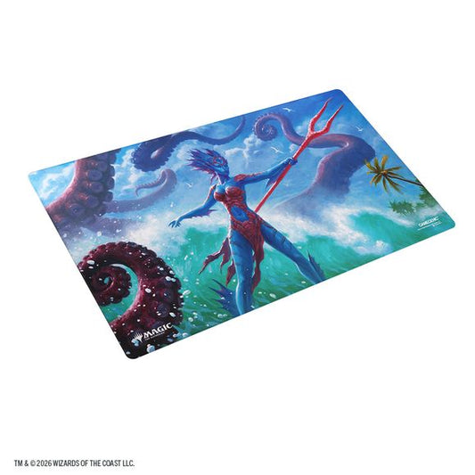 Premium-quality, full-color printed and officially licensed Double-Sided Playmat is an essential accessory for every dedicated gamer. Its clever design encapsulates not one, but two artworks from the game in one product, allowing more flexibility for players. With a simple turn of mat, players can change between the two officially licensed designs. Each playmat captures the game’s immersive atmosphere and brings it straight to every tabletop. The playmat features Gamegenic‘s unique and innovative premium fl