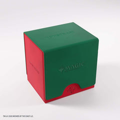Protect and organize your Commander deck with the Magic: The Gathering Reality Fracture Sidekick PRO 100+ XL featuring Konstrari. This premium MTG deck box holds 100+ double-sleeved cards, including cards in extra-thick inner sleeves, with additional room for tokens or a sideboard. A removable UV-protected Slide Card Case displays your Commander while keeping it protected. The hidden drawer stores dice and tokens, while Gamegenic’s convertible cover attaches to the bottom for compact storage and easy card a