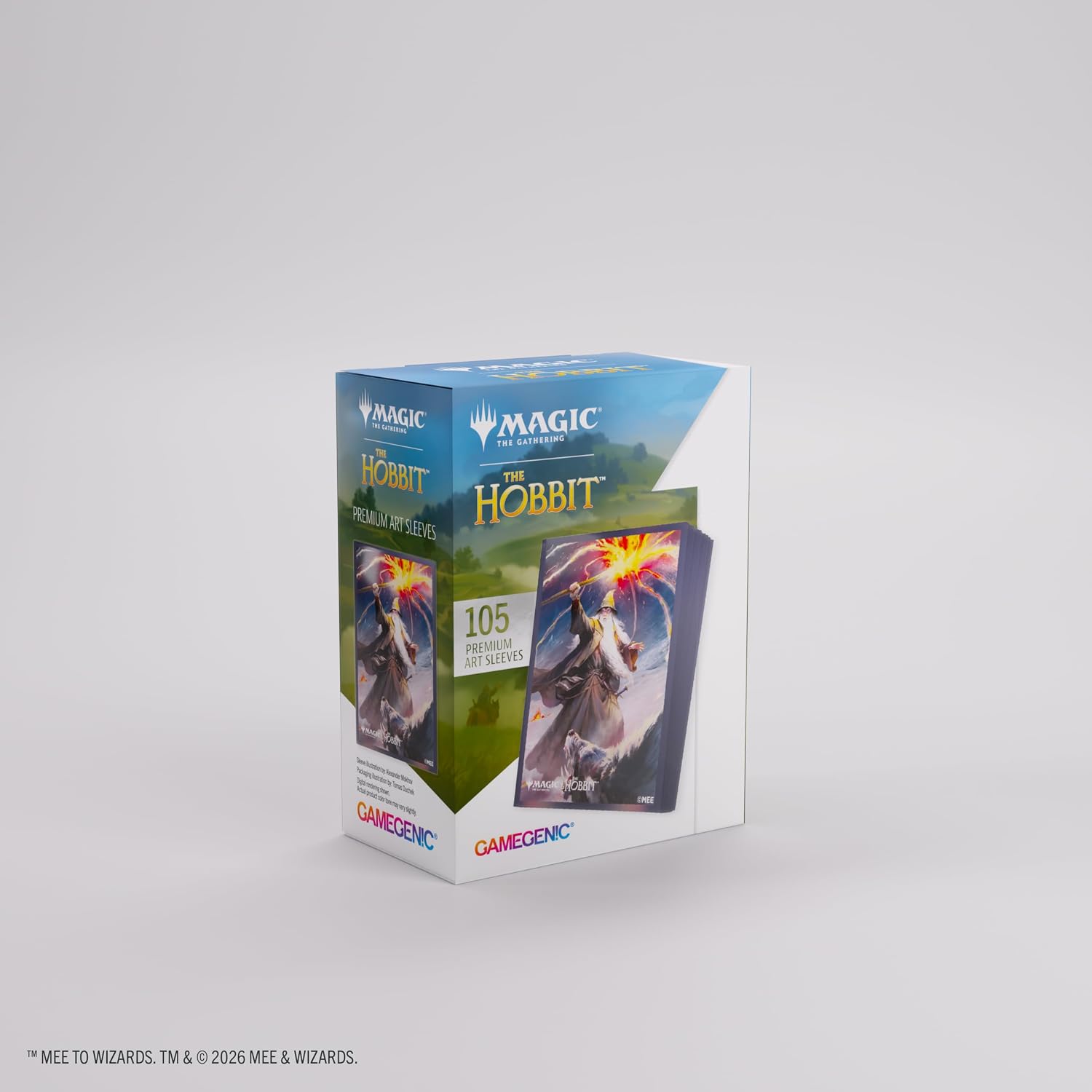 These premium-quality, full-color printed Art Sleeves with textured finish are a must-have for every fan of the game. The matte back and clear front provide an exceptional tactile feel and an incredibly smooth shuffle experience. Each pack includes 105 sleeves and comes in fully plastic-free full-art packaging with a retractable hanger.