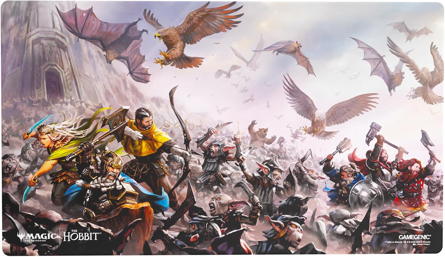 These premium-quality, full-color printed and officially licensed Prime Playmats are an essential accessory for every dedicated gamer.
Each playmat captures the game’s immersive atmosphere and brings it straight to your tabletop. With 2mm soft cushioning, it protects your cards from rough or dirty surfaces while offering a smooth and comfortable play experience. The ultrafine fabric surface ensures seamless card movement, while the anti-slip backing keeps the mat firmly in place during gameplay. Each playma