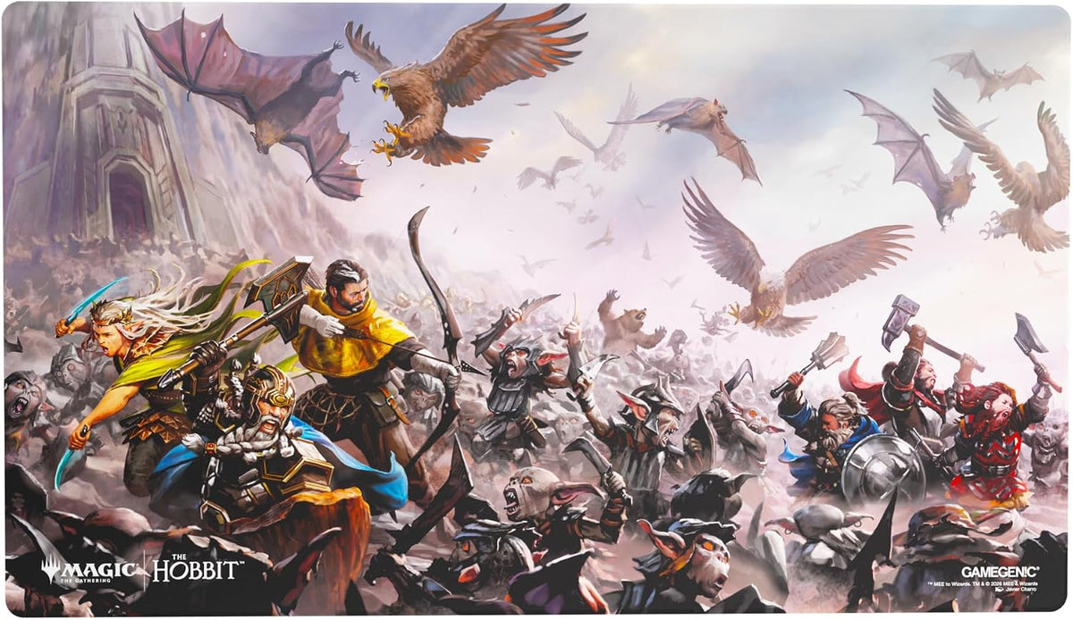 These premium-quality, full-color printed and officially licensed Prime Playmats are an essential accessory for every dedicated gamer.
Each playmat captures the game’s immersive atmosphere and brings it straight to your tabletop. With 2mm soft cushioning, it protects your cards from rough or dirty surfaces while offering a smooth and comfortable play experience. The ultrafine fabric surface ensures seamless card movement, while the anti-slip backing keeps the mat firmly in place during gameplay. Each playma
