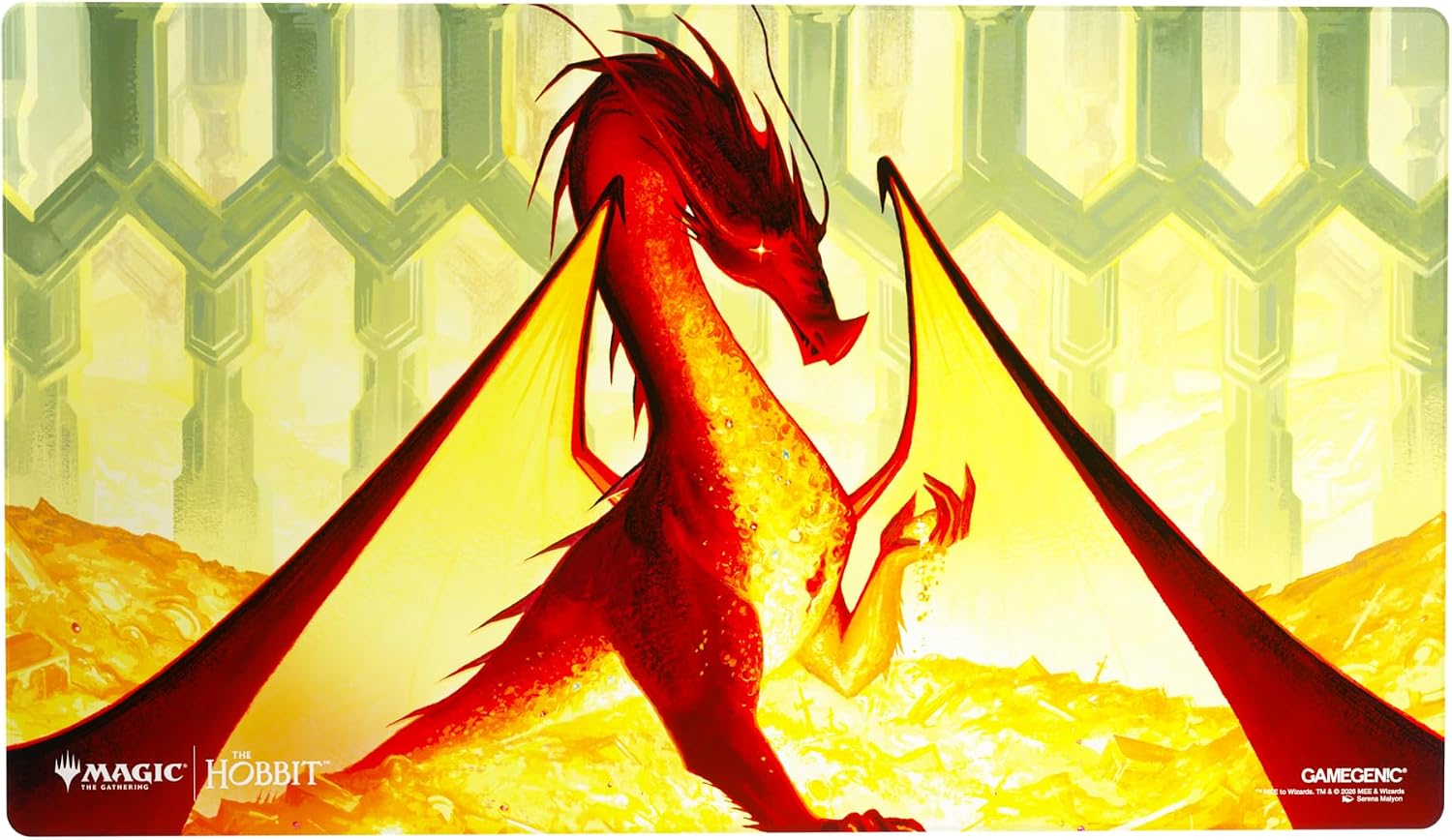 Our premium-quality, full-color printed and officially licensed Shiny Playmats are an essential accessory for every dedicated gamer.
Each playmat captures the immersive atmosphere of the game and brings it straight to your tabletop. With 2mm soft cushioning, it protects your cards from rough or dirty surfaces while providing a smooth and comfortable play experience. These playmats feature an ultrafine shiny surface treatment that enhances the premium feel without compromising — and even improving — the prin