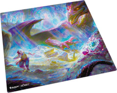 This extra-large premium quality, full color printed, and officially licensed Prime 2-Player Playmat is a perfect accessory for every fan of the game!
The premium 2-player playmat features soft cushioning, flat stitching, and an ultra-fine surface for smooth gameplay. Its non-slip backing and extra-large format provide ample space for cards and accessories, allowing two players to play head-to-head. The Prime 2-Player Playmat is perfect for all passionate Magic: The Gathering fans.