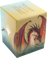 The Squire 80+ XL is a premium deck box featuring officially licensed artwork from the game, showcased on a full-color printed Refractifyber surface with high visual impact.
The Squire 80+ XL holds 80 double-sleeved cards, even with extra Thick Inner Sleeves. The Convertible line is designed to present cards in unique ways. Remove the lid, attach it to the bottom, or start tilting your box in a wide variety of ways. Powerful magnets keep it safely closed. 
Five Squire 80+ XLs fit into the Treasure Trove, cr