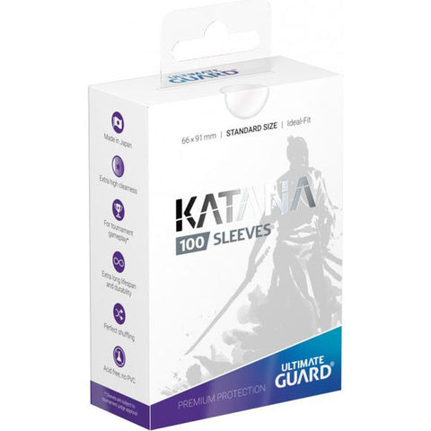 Ultimate Guard Katana Sleeves (100ct) Standard Size - Transparent | Galactic Toys & Collectibles