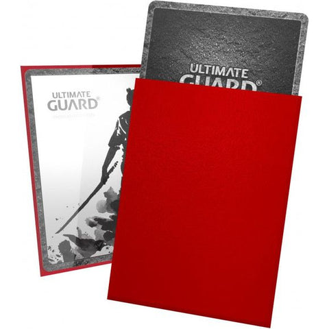 Ultimate Guard Katana Sleeves (100ct) Standar Size - Red | Galactic Toys & Collectibles