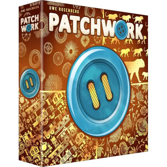 In 2024, we celebrate the 10th anniversary of our mega seller PATCHWORK (more than 1 million copies sold worldwide) with a new edition. This edition features new illustrations on the components, which will become the new Standard Edition afterwards. Exclusively for the anniversary edition, there will be a festive cover design with gold finishes, the AUTOMA deck (solo mode), as well as special tokens (2 thread spools as time markers and 1 sewing machine as neutral token). In addition, one of the patches will