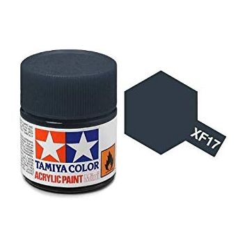 Tamiya Acrylic Paints are made from water-soluble acrylic resins and are excellent for either brush or spray painting. These paints can be used on styrol resins, styrofoam, wood, plus all of the common model plastics. The paint covers well, flows smoothly with no blushing or fading, and can be blended easily. 10ml screw top bottle. 

Proper ratio for paint thickness differs according to weather conditions. Rough guidelines of thinning ratio is2:1-3:1 ( Tamiya Acrylic paint : thinner).

Continental US Sh