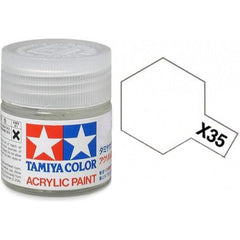 Tamiya Acrylic Paints are made from water-soluble acrylic resins and are excellent for either brush or spray painting. These paints can be used on styrol resins, styrofoam, wood, plus all of the common model plastics. The paint covers well, flows smoothly with no blushing or fading, and can be blended easily. 10ml screw top bottle. 

Proper ratio for paint thickness differs according to weather conditions. Rough guidelines of thinning ratio is2:1-3:1 ( Tamiya Acrylic paint : thinner).

Continental US Sh