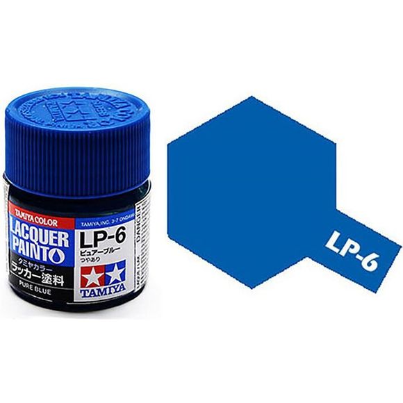 Tamiya 82106 LP-6 Pure Blue Lacquer Paint 10ml | Galactic Toys & Collectibles