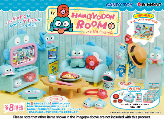 Take a peek inside Hangyodon's room with this new lineup from Re-Ment! All the furniture and other items are shaped like Hangyodon; you could also get a figure of Hangyodon and his octopus friend Sayuri-chan! There are eight different items to collect and trade, and you'll get one random. Order yours today!

[Lineup]:

Welcome
Let's eat chilled Chinese noodles
Fashion check
Looking for new Hangyodon goods
Relaxing time on the sofa
I'll clean it up
Watching TV
Pensive night