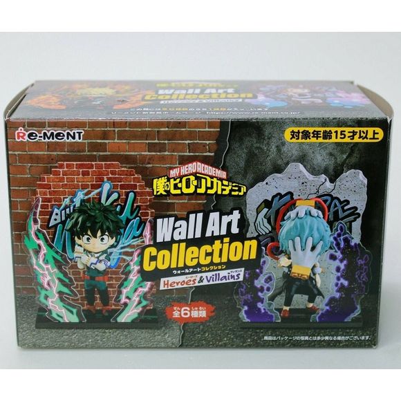 Re-Ment My Hero Academia Wall Art Collection -Heroes & Villains - Full set of 6 | Galactic Toys & Collectibles