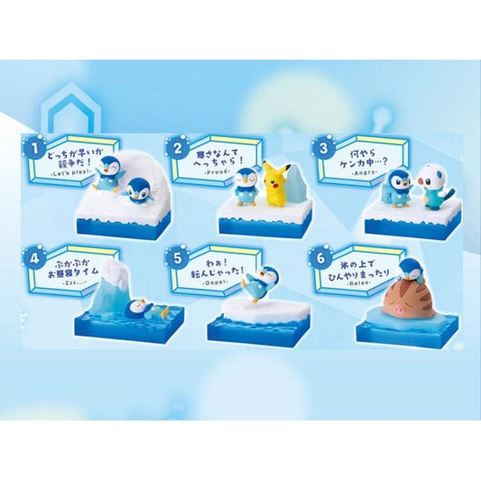 Re-Ment Pokemon Pochama Piplup Collection - 1 Random Figure | Galactic Toys & Collectibles