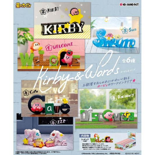 <p>Add a little "Kirby" charm to your collection with Re-Ment's latest lineup of figures! This collection features Kirby and friends together with words, making them an ideal addition to your household decor! There are six different scenes, and</p>

<p><strong>This listing is for a complete set</strong> featuring 6 different collectibles. It is not a single random blind box, making it an ideal choice for collectors who want to display the collection together.</p>

<p><strong>Collection Lineup:</strong></p>
