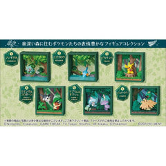 Re-Ment Pokemon Frame Deep Green Forest - Full set of 6