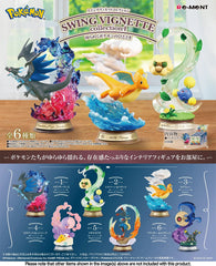 <p><strong>Each box contains 1 random Pokémon vignette figure. Specific designs cannot be selected.</strong></p>

<p>Add a playful sense of motion to your collection with the <strong>Re-Ment Pokémon Swing Vignette Collection 4</strong>!</p>

<p>This charming blind box series features fan-favorite Pokémon arranged in dynamic swing-inspired miniature scenes. Each design combines detailed sculpting, colorful scenery, and suspended or in-motion poses that give the display a lively, whimsical feel.</p>

<p>The c