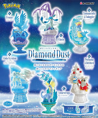 <p><strong>Each box contains 1 random Pokémon diorama figure. Specific designs cannot be selected.</strong></p>

<p>Bring the beauty of snow and ice to your collection with the <strong>Re-Ment Pokémon DiamondDust</strong> blind box series!</p>

<p>This elegant collection features Pokémon associated with cold climates, snow, and ice displayed in detailed crystal-inspired diorama scenes. Translucent effect parts, icy bases, and winter-themed scenery give each design a sparkling, jewel-like appearance.</p>

<p
