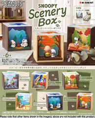 Re-Ment brings us a lineup of natural and stylish interior decor items starring Snoopy! Three-dimensional figures of the world's most famous beagle plus his friends and family are combined with multiple-layered printed backgrounds for an intriguing sense of depth. There are six different scenes to collect and trade, and you'll get one of each figure. Order yours today!

[Lineup]:

Dare to Jump!
Infinity Universe
Never Ending Journey
Catch Some Gnarly Waves
Under the Starry Sky
The Sun Goes Down