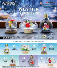 Bring a little forecast of fun to your shelves with the Snoopy Weather Terrarium Blind Box by Re-Ment. Each blind box reveals a beautifully detailed PEANUTS miniature scene inspired by a different kind of weather—from sunny skies and rainy days to snow, wind, and even lightning—capturing Snoopy and friends in playful moments fans will instantly recognize.

The unique weather-themed terrarium cases add extra display charm, with creative shapes like raindrops, clouds, and light bulbs that make each piece feel