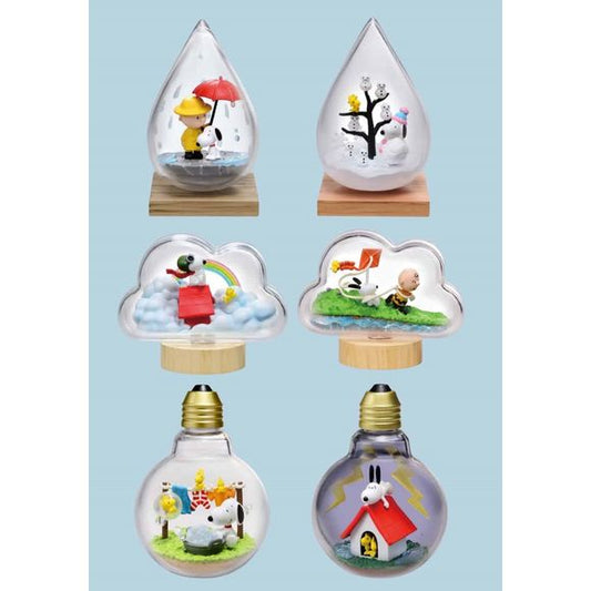 Re-Ment Peanuts Snoopy Weather Terrarium Collection - 1 Random Figure