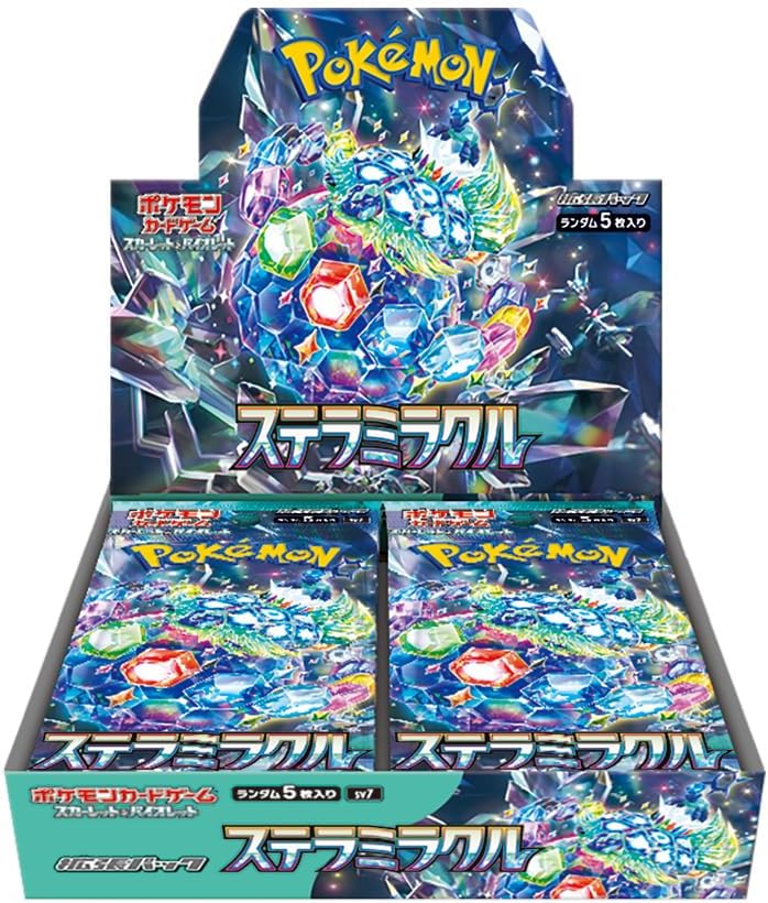 Expansion pack featuring the legendary Pokemon Terrapagos!!! *This product will be sold in a box. 1BOX = 30 packs. 1 pack = 5 cards. Randomly included from 102 types +???. Not everything is available in 1BOX.