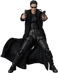 <p><strong>PRE-ORDER: Expected to ship in August-September of 2027.</strong></p>

<p>From the groundbreaking 1999 film <em>The Matrix</em> comes <strong>Neo</strong> as MAFEX No.332 from Medicom Toy!</p>

<p>Inspired by Neo's iconic lobby shootout appearance, this highly articulated action figure features detailed sculpting, premium articulation, and an extensive selection of weapons and accessories for recreating some of the film's most memorable action scenes.</p>

<p>Neo includes <strong>three interchang