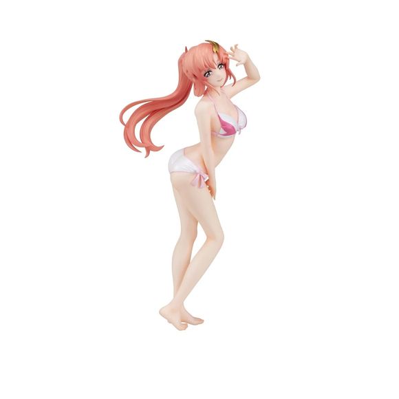 <p><strong>PRE-ORDER: Expected to ship in March of 2027.</strong></p>

<p>Lacus Clyne heads to the beach in this sunny Lucrea Lite figure from Megahouse.</p>

<p>Lacus wears an original pink-and-white bikini designed for this figure to match her signature colors. She shields her eyes from the sun with one hand while glancing back with a gentle smile, and her long pink hair is gathered into a windswept ponytail.</p>

<p>Part of Megahouse's Lucrea Lite figure line from Mobile Suit Gundam SEED Freedom. Approx.