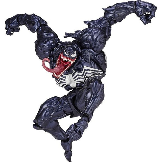 Kaiyodo's Amazing Yamaguchi Venom is back -- he's 17.5cm of beefy, brawny badassery! The sculpting on this figure is amazing, with his huge muscles laced with blood vessels perfectly expressed. The jointing system makes it easy to support this massive, top-heavy figure with large joints, ball joints, and movable hinges -- and the 47 points of articulation also gives this figure an incredible range of motion! The shoulder blades are split so his arms can be moved forward, and they're connected by ball joints