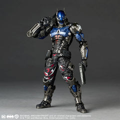 <p>Bring one of Gotham's most formidable adversaries to your collection with the <strong>Kaiyodo Revoltech Amazing Yamaguchi Arkham Knight Ver.1.5</strong> action figure!</p>

<p>Based on the mysterious antagonist from the hit video game <strong>Batman: Arkham Knight</strong>, this updated Ver.1.5 release expands on the original figure with additional weapons and armor options, giving collectors even more ways to recreate the Arkham Knight's aggressive combat style.</p>

<p>Standing approximately 6.7 inches