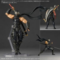 <p>The legendary Dragon Ninja returns with the <strong>Ryu Hayabusa Revoltech Amazing Yamaguchi</strong> action figure from Kaiyodo, based on his appearance in <em>NINJA GAIDEN 3: Razor's Edge</em>!</p>

<p>Ryu's redesigned shinobi outfit is recreated with detailed sculpting and Kaiyodo's signature high-mobility articulation system. His battle-worn scarf is articulated to flow with his movement, while the cursed right arm from <em>Razor's Edge</em> is included along with an interchangeable normal right arm