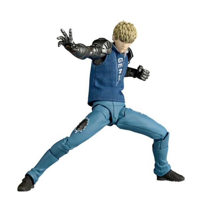 <p><strong>PRE-ORDER: Expected to ship in June of 2027.</strong></p>

<p>From the hit anime series <em>One-Punch Man</em> comes <strong>Genos</strong> as part of Kaiyodo's <strong>Amazing Yamaguchi Revoltech</strong> action figure series!</p>

<p>Standing approximately <strong>6.5 inches (16.5 cm) tall</strong>, Genos is based on his upgraded appearance from the latter half of Season 2. His highly detailed cyborg body features extensive mechanical sculpting throughout the torso and limbs, while a removable