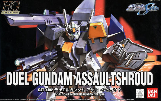 Bandai 1/144 HG Duel Gundam Assaultshroud (Gundam Seed). Assembly Required.