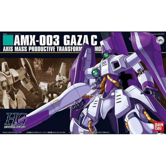 Bandai Hobby HGUC Zeta Gundam AMX-003 Gaza C (Haman Karn) HG 1/144 Scale Model Kit | Galactic Toys & Collectibles