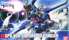The Forever Gundam looks to be a pumped up version of the RX-78-2 complete with Hyper Bazooka, Beam Sabers, Gundam Hammer, Funnels, and Beam Rifles. Talk about loaded.  Foil stickers are also provided.