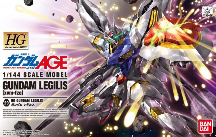 The new Vagan's MS, developed based on the analysis of Gundam Age-3 with Vagan's technology. Legilis core and the body can be separated. Includes two types of eyes, Vagan type and Gundam type are available. The shield's shooting bits gimmicks can be recreated with replacement parts. Clear yellow beams included.