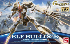From "Reconguista in G," comes the Elf Bullock! Molded in multiple colors, this kit includes orange effects parts and parts for building its own display base. In usual Bandai-fashion, stickers are included for markings, though paint and Gundam markers (sold separately) may be used to detail this kit. This is a transformable kit.