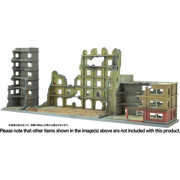 Tomytec DCM02 Dio-Com Destroyed Building A Diorama 1/144 Scale Model Kit | Galactic Toys & Collectibles