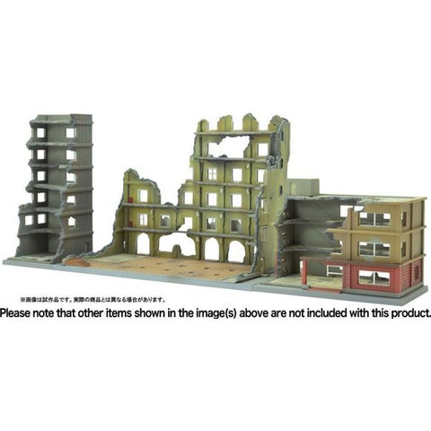 Tomytec DCM04 Dio-Com Destroyed Building C Diorama 1/144 Scale Model Kit | Galactic Toys & Collectibles