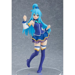The useless goddess who descended to the mortal world.
POP UP PARADE is a new series of figures that are easy to collect with affordable prices and releases planned just four months after preorders begin! Each figure typically stands around 17-18cm in height and the series features a vast selection of characters from popular anime and game series, with many more to be added soon!

The next character to join the POP UP PARADE series is Aqua from the movie "KONO SUBARASHII SEKAI NI SYUKUFUKU WO! LEGEND OF CRI