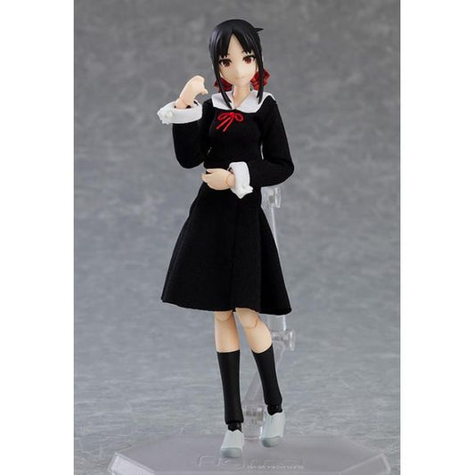 From the anime series "Kaguya-sama: Love is War?" comes a figma of Kaguya Shinomiya, student council vice president of Shuchiin Academy! The smooth yet poseable flexible plastic of figma allows for proportions to be kept without compromising poseability on the included articulated figma stand. Kaguya comes with 4 faceplates, including a standard face, a contemptuous face, a blushing face, and a panicked face. The figure's clothes cloth uniform allows for a wide range of articulation and is removable. She al