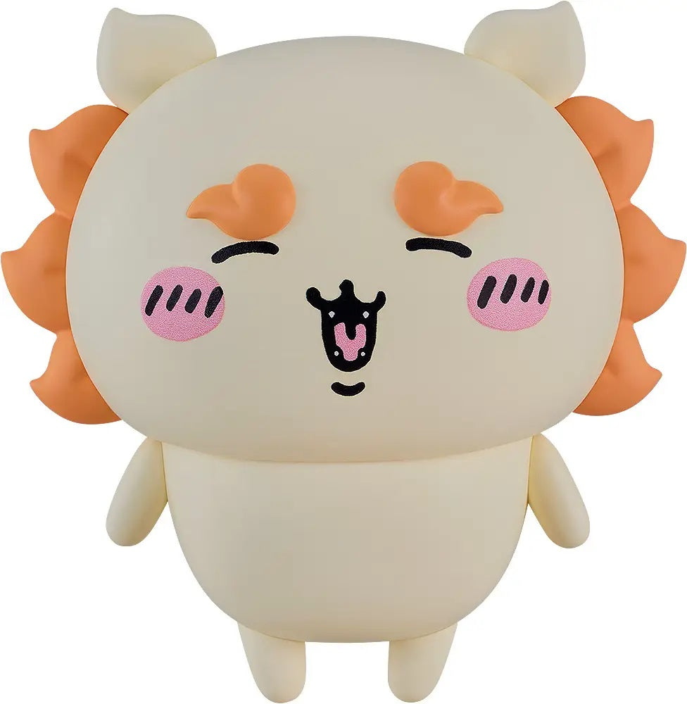<p><strong>PRE-ORDER: Expected to ship in July 2027.</strong></p>
<p>From <em>Chiikawa</em> comes Shisa as an adorable Nendoroid figure!</p>
<p>Shisa is recreated in compact Nendoroid form with magnets used in the arm and leg parts for smooth, natural posing. Three interchangeable face plates let you display Shisa with a grinning face, an open-mouthed expression, or the memorable “Kuya-shisa” face.</p>
<p>Character-specific accessories including ramen and a sake book are also included, making it easy to rec