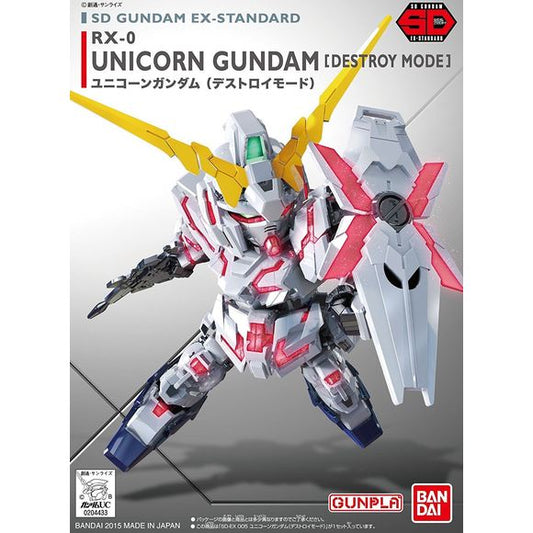 Bandai Hobby SD EX-Standard RX-0 Unicorn Gundam Destroy Mode Model Kit | Galactic Toys & Collectibles