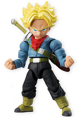 "From Bandai Shokugan. Get ready to get yourself some tiny yet perfectly formed Dragon Ball stars in the form of these 2.6" candy toys! This figure is articulated to allow for a decent range of poses and motion. Trunks even comes equipped with his trust sword as well.