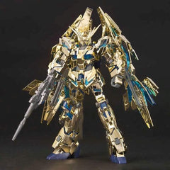 Bandai Unicorn Gundam 03 Phenex Destroy Mode Gold & Silver Coating Set GFT HG 1/144 Modellbausatz